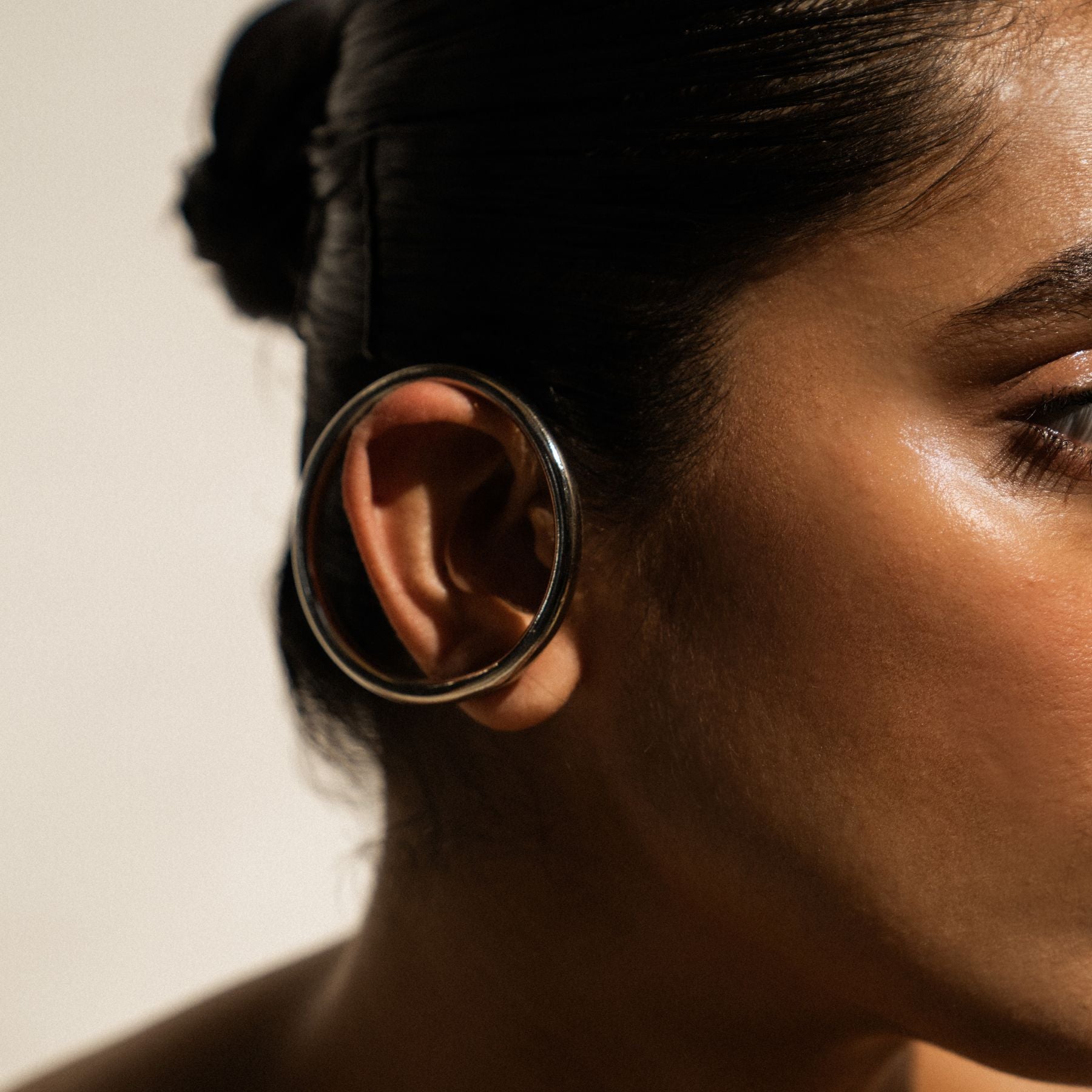 Hollowcove Chrome Earrings
