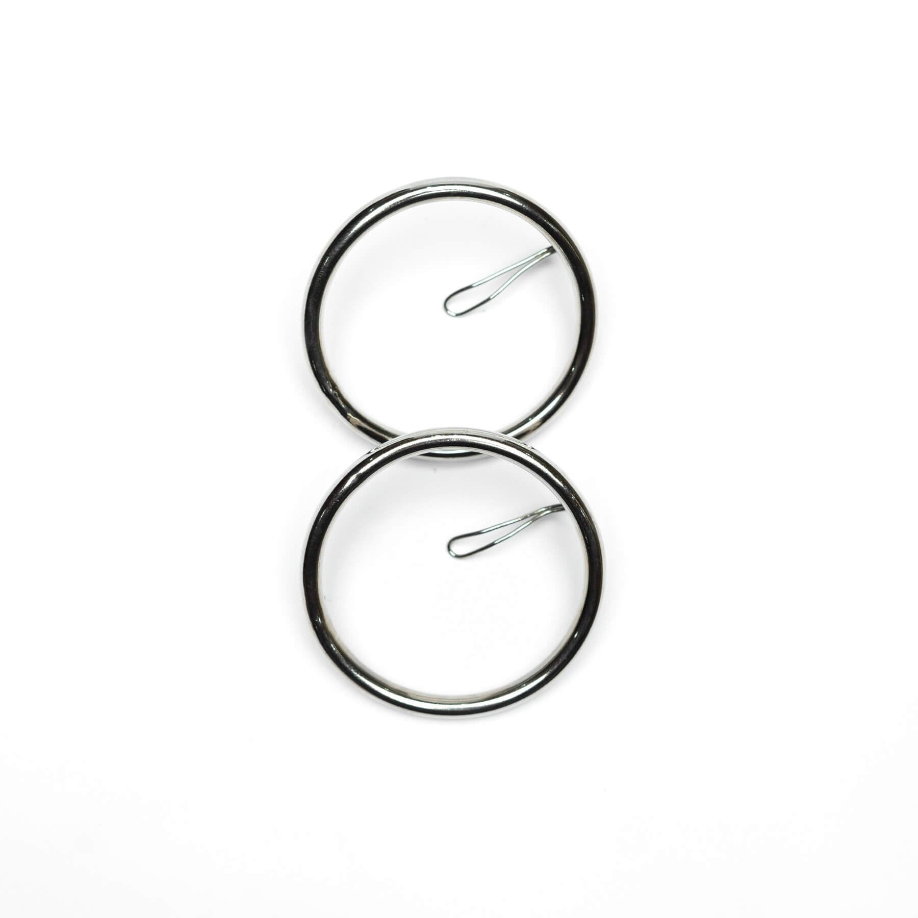 Hollowcove Chrome Earrings