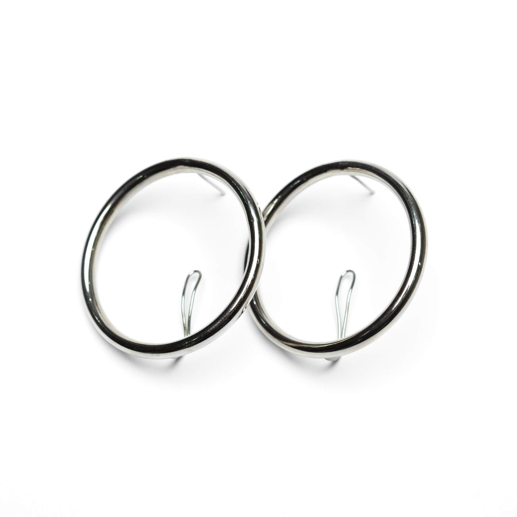 Hollowcove Chrome Earrings