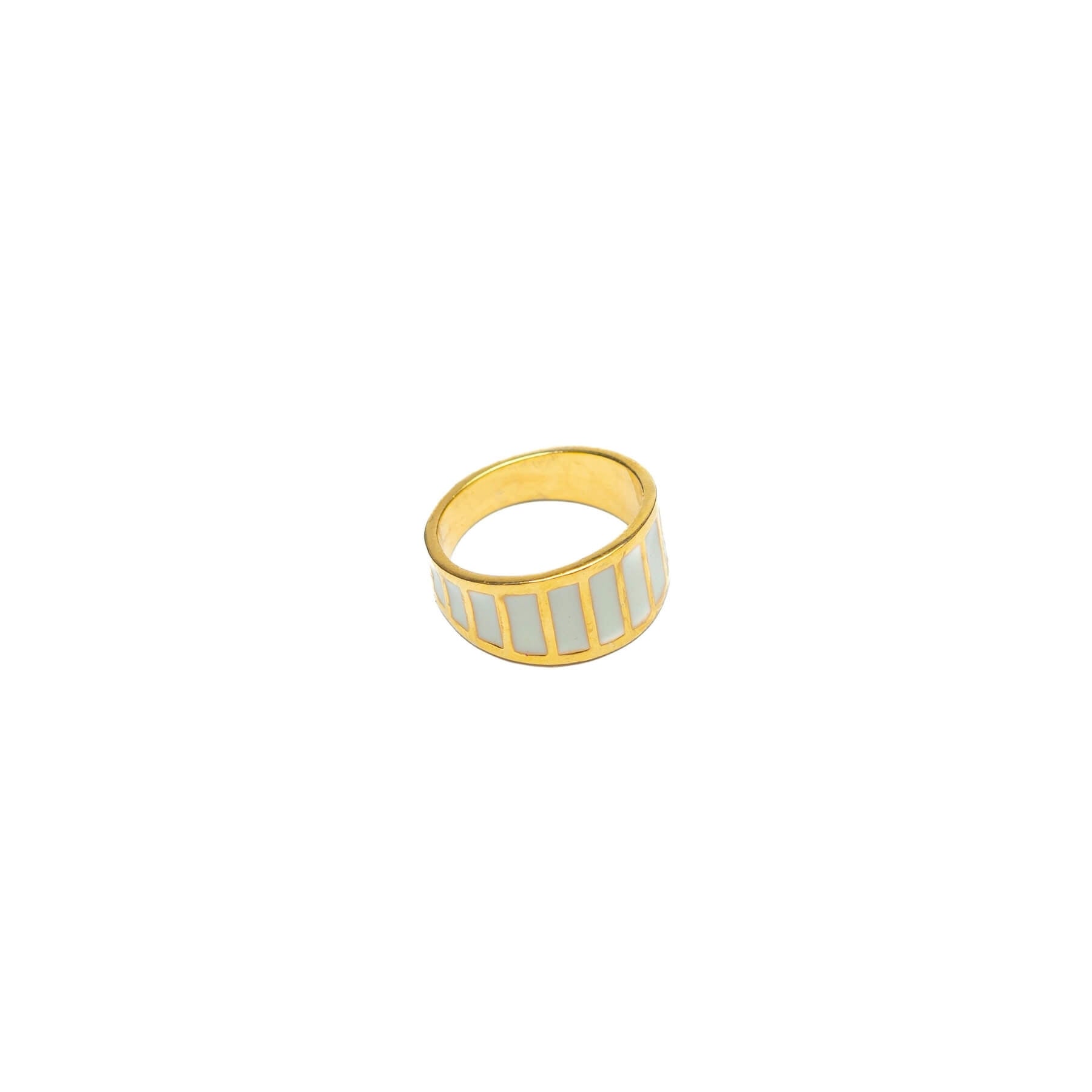 White Stone Ring