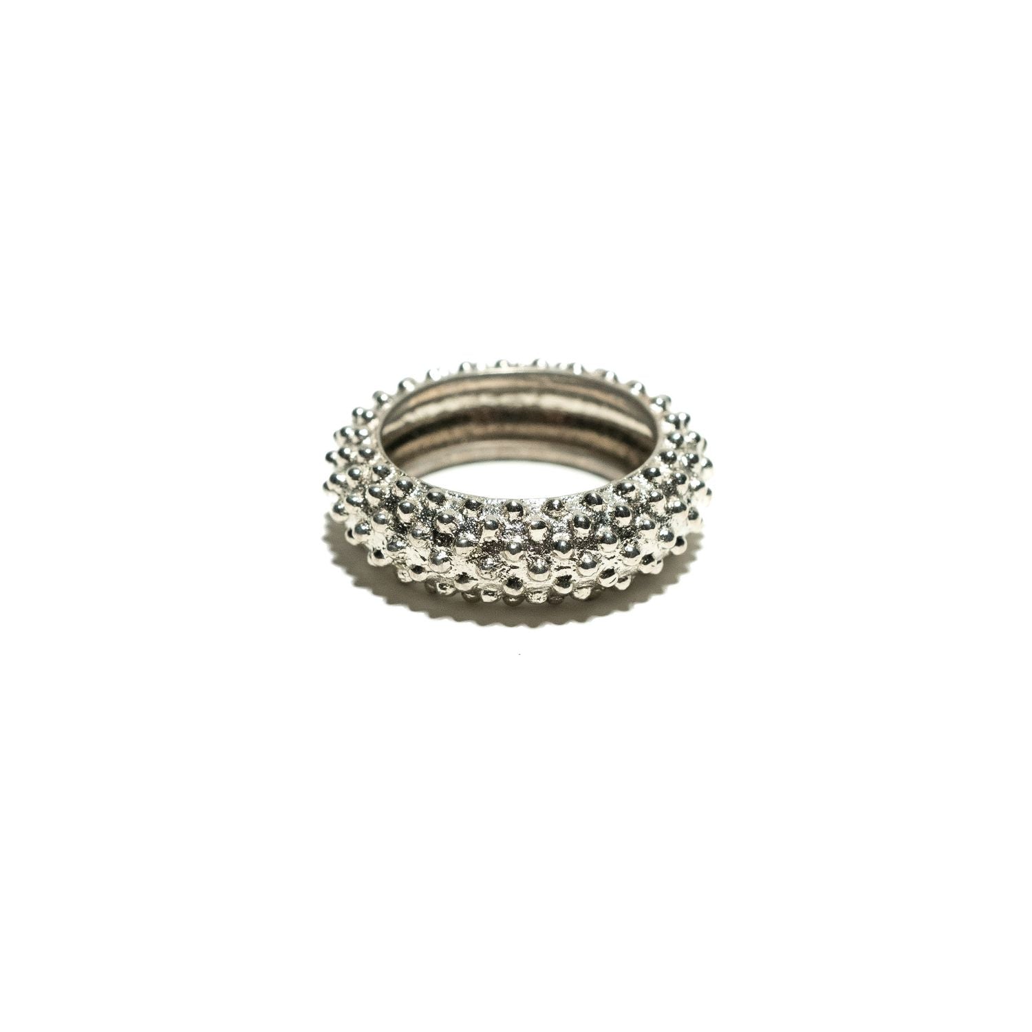 Spike Band Ring Silver