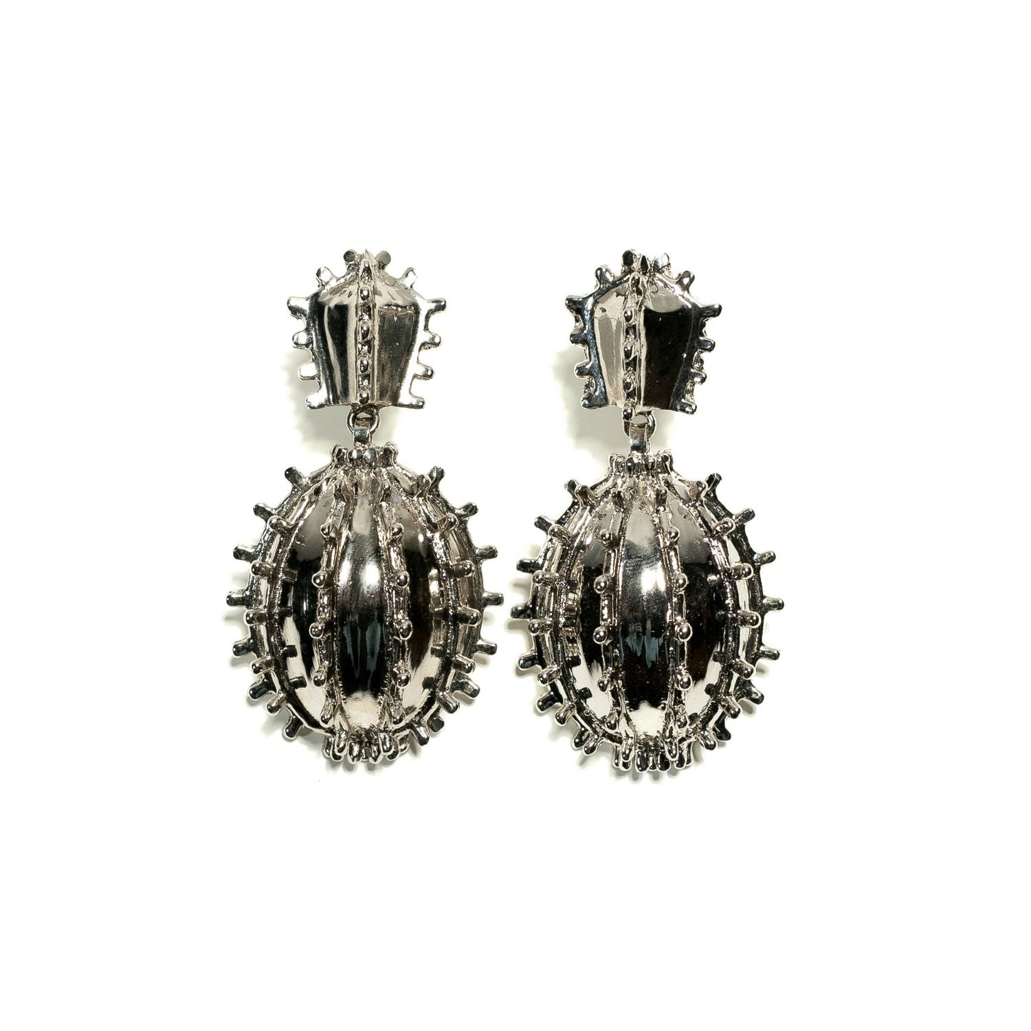 Bombshell Earrings (Silver)