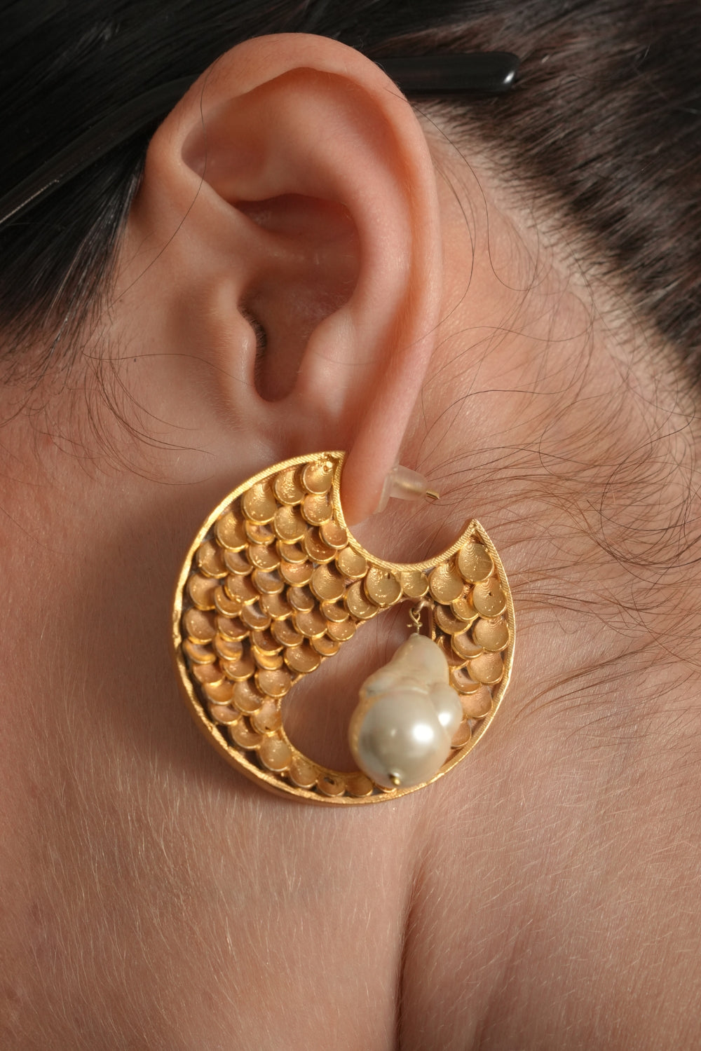 Fishskin Pearl Earrings