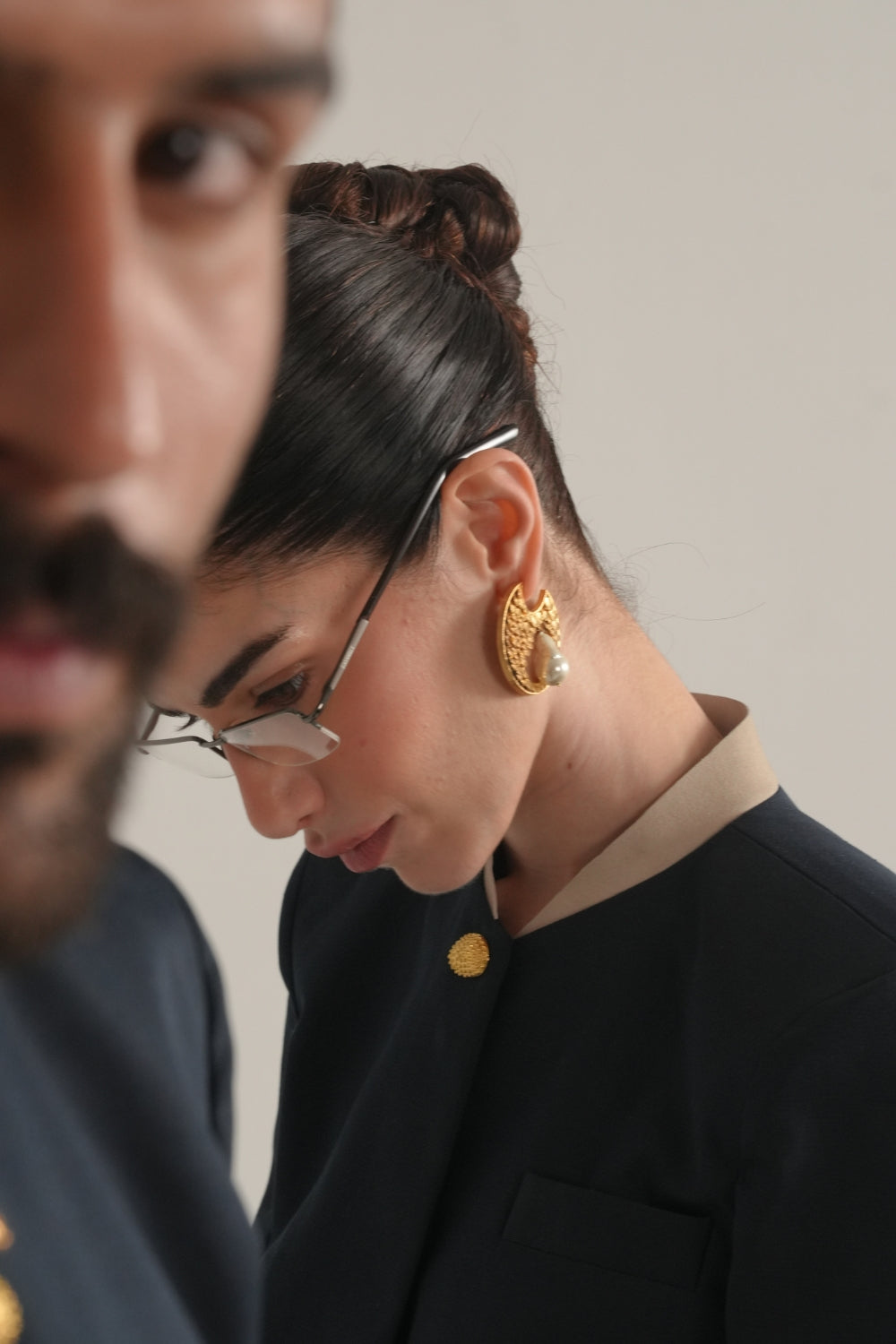 Fishskin Pearl Earrings