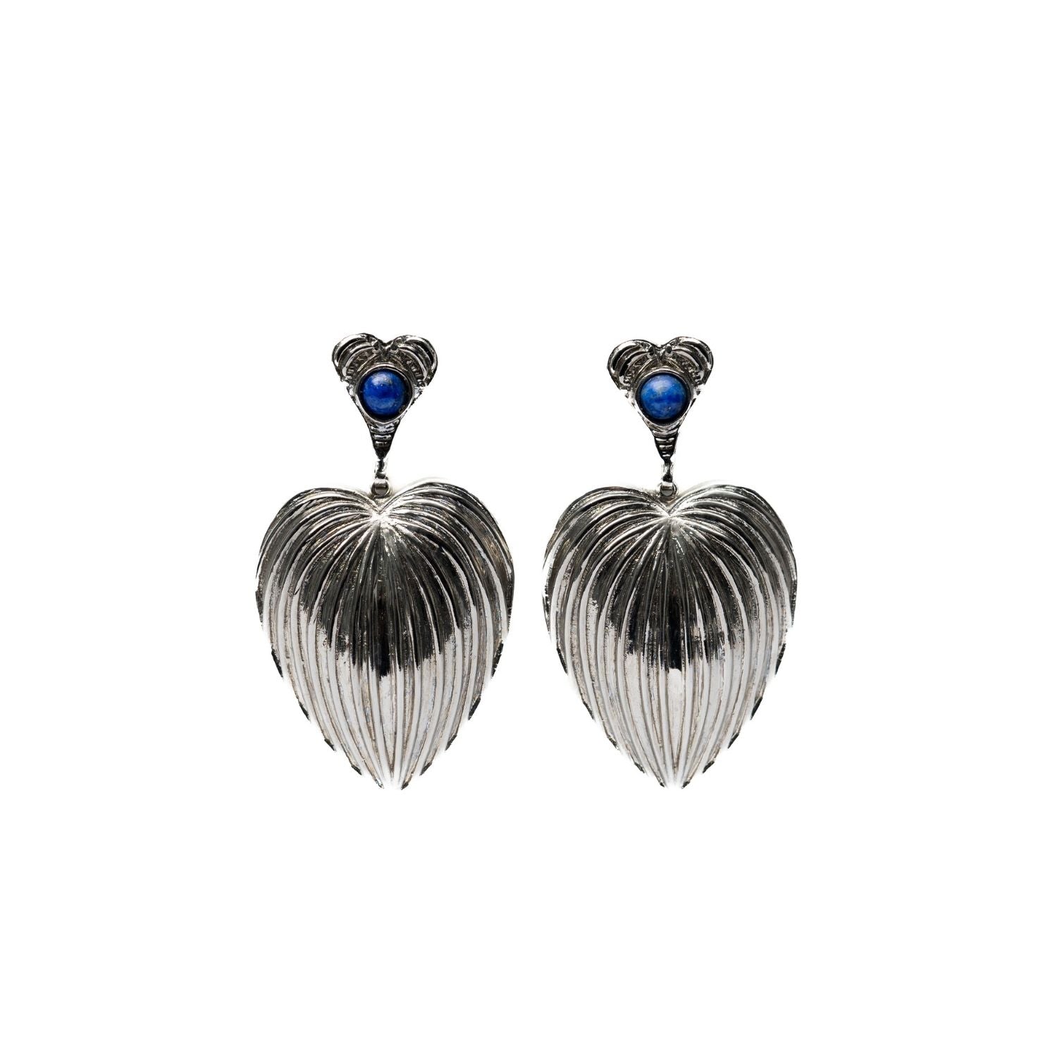 Chrome Heart Earrings (Silver)